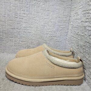 Koolaburra by Ugg Womens Size 9 Sand Beige Sheepskin Slip On Mule Slipper Shoes